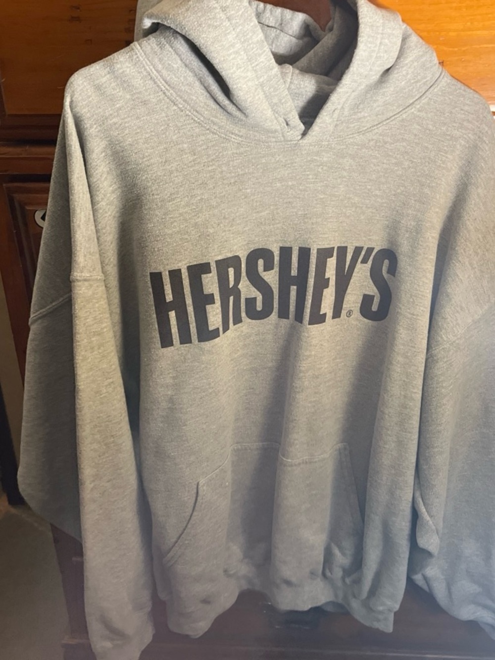 Gildan Gray Hershey's Crewneck Hoodie Sweatshirt